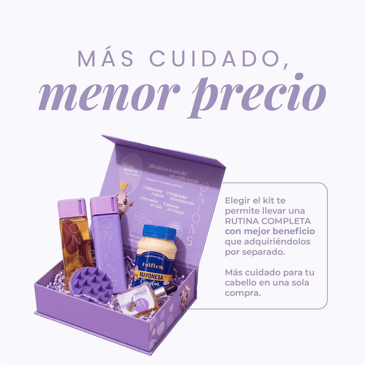 Shampoo, Acondicionador, Mayonesa y Tónico