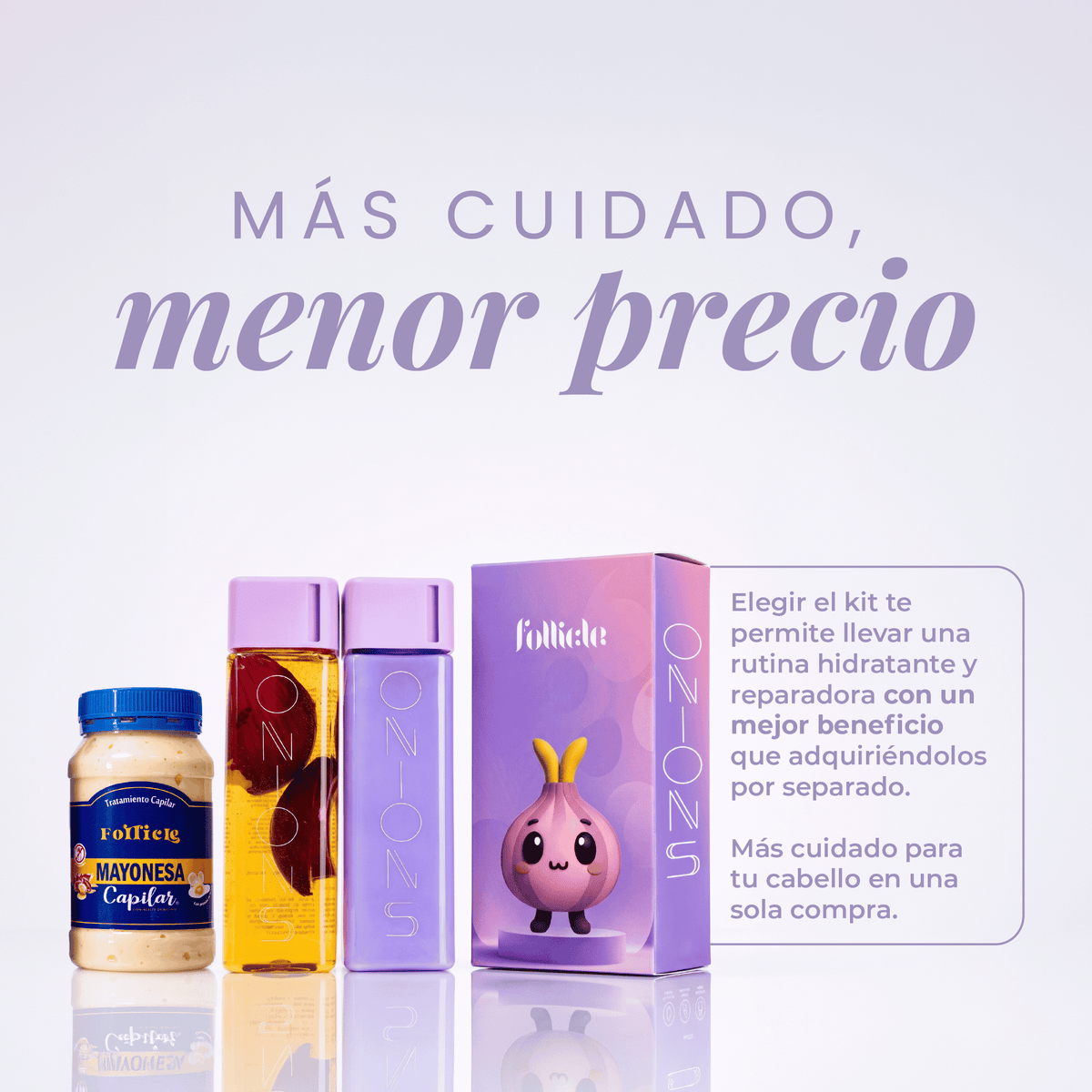 Shampoo, Acondicionador y Mayonesa