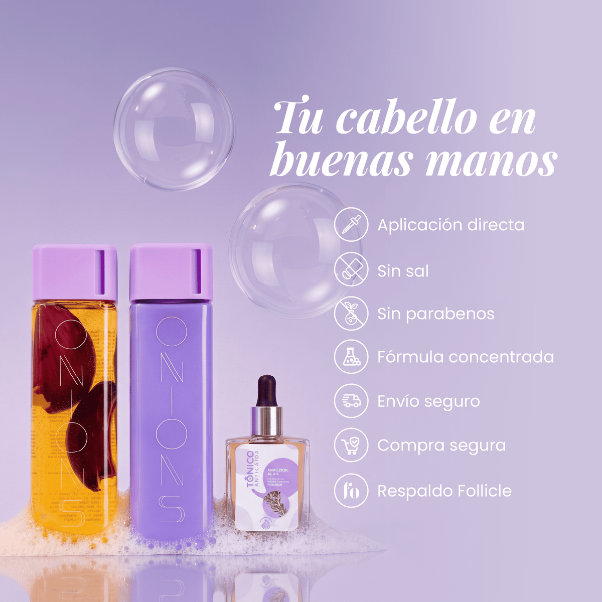 Shampoo, Acondicionador y tónico