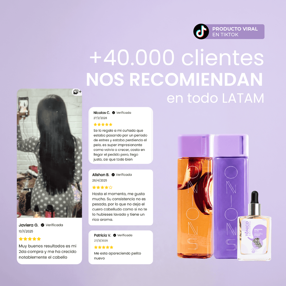 Shampoo, Acondicionador y tónico