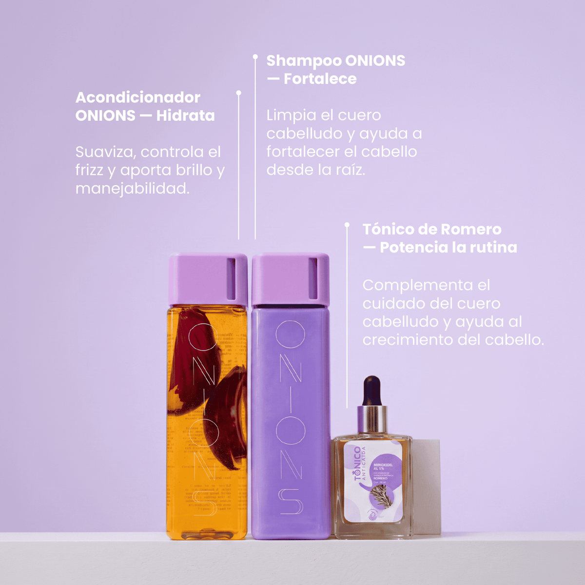 Shampoo, Acondicionador y tónico
