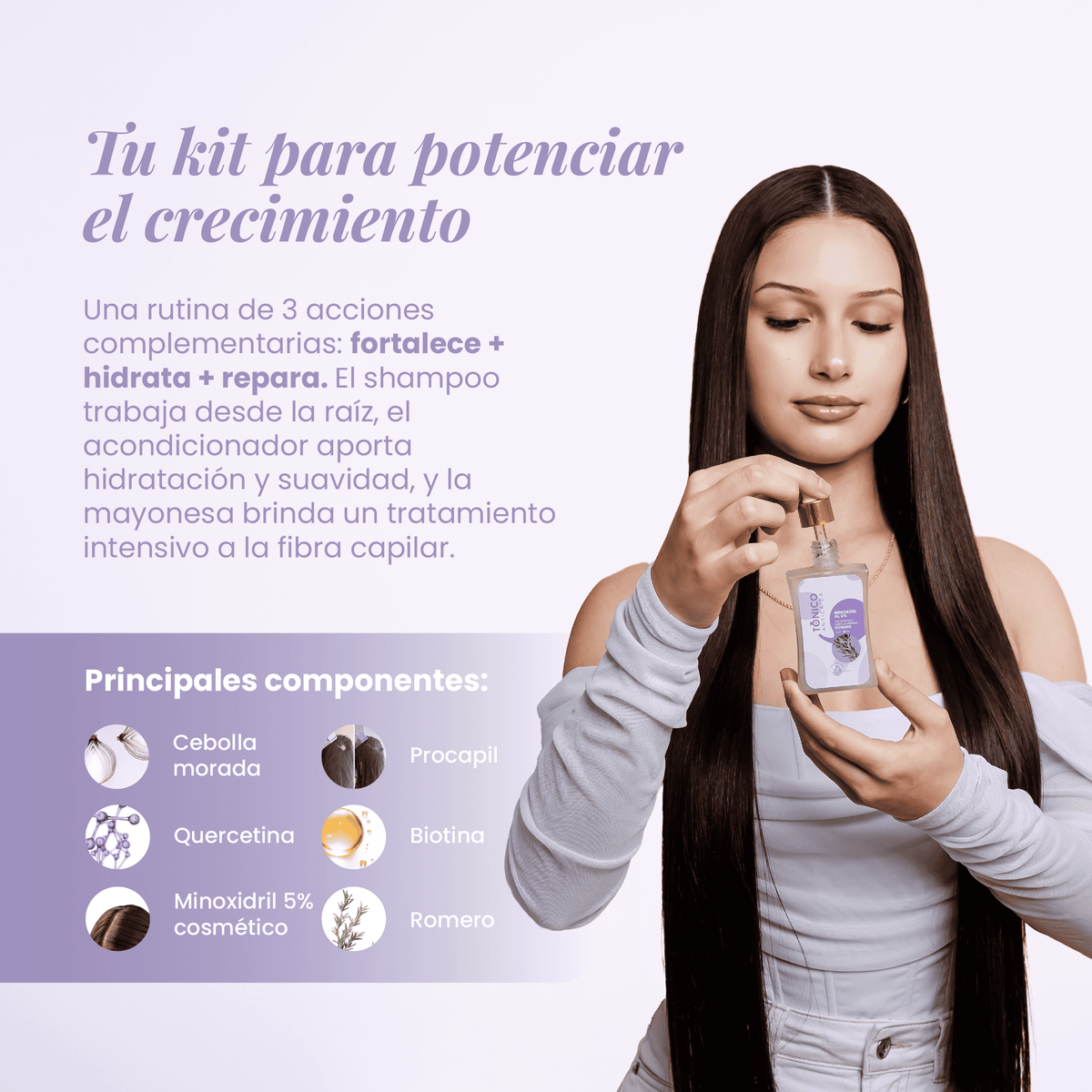 Shampoo, Acondicionador y tónico