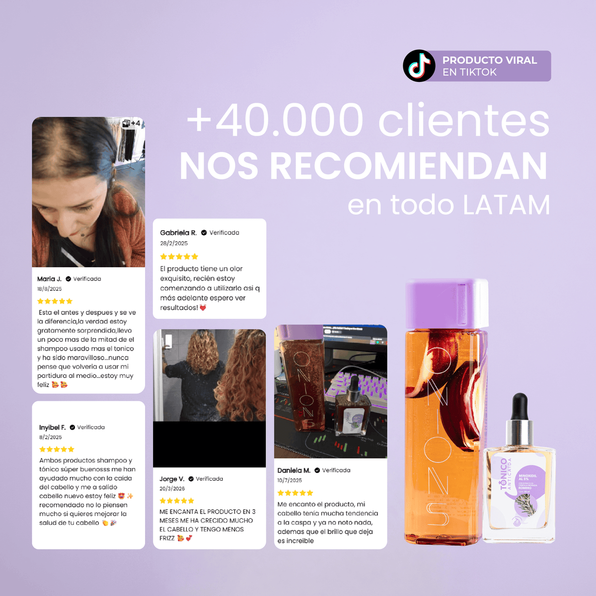 Shampoo y tónico de romero