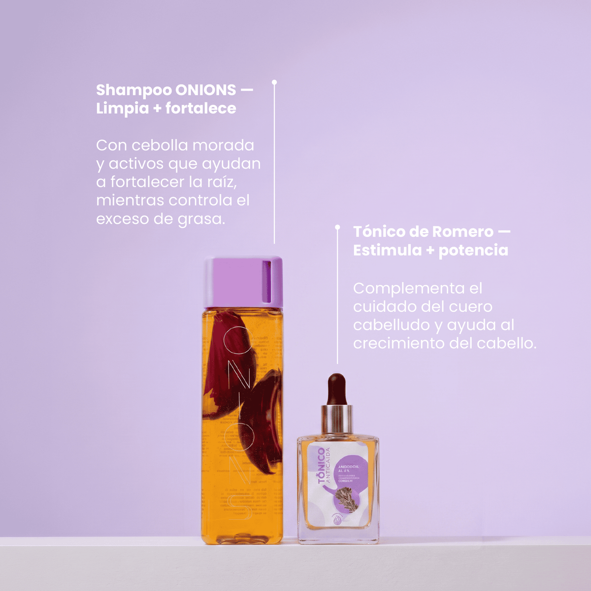Shampoo y tónico de romero
