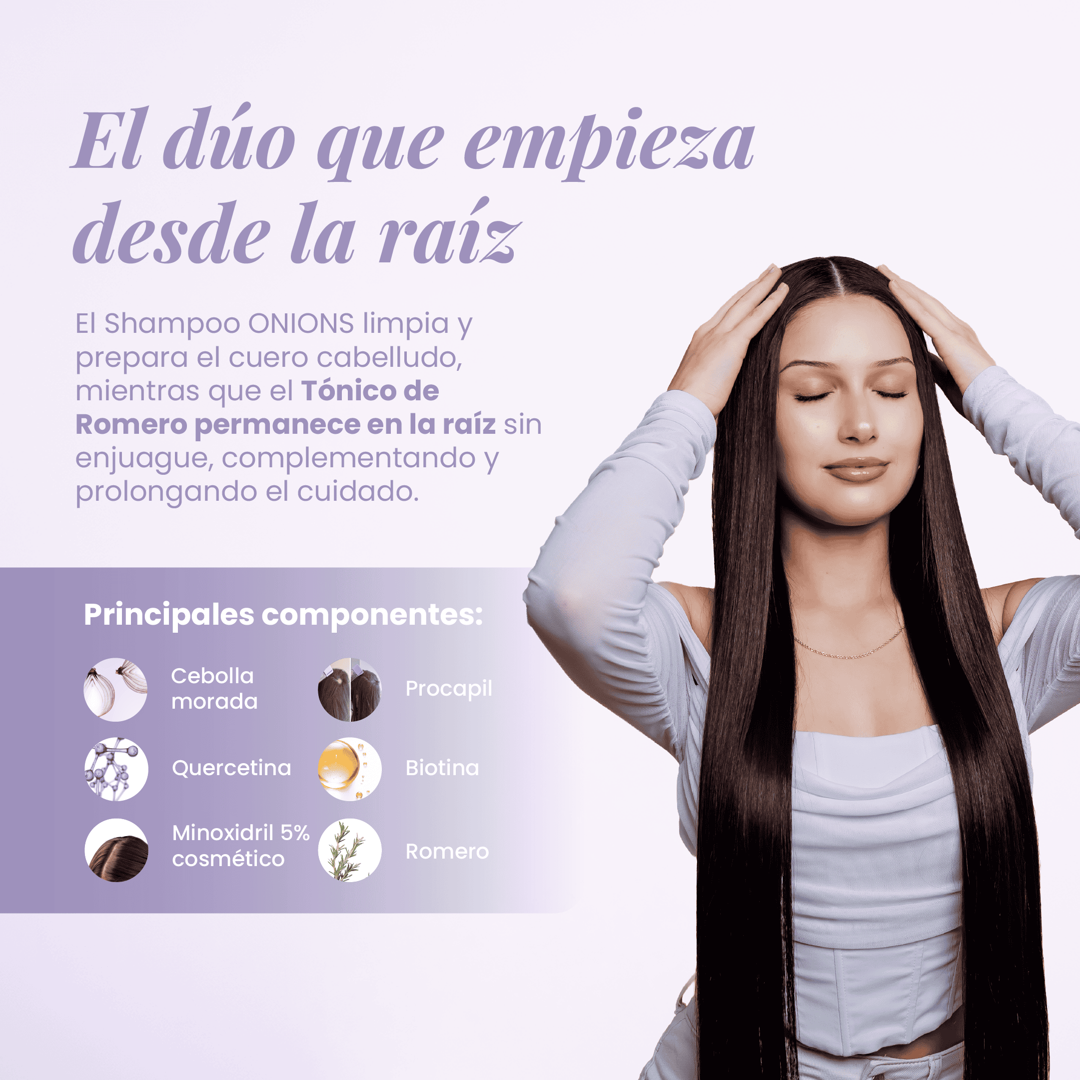 Shampoo y tónico de romero